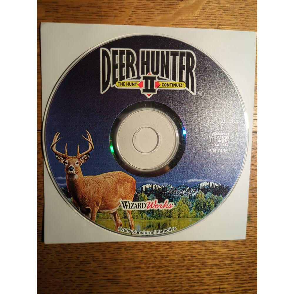 Deer Hunter II The Hunt Continues! PC CD-ROM 1998 Sunstorm Interactive Disc Only